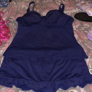 Croft and Barrow 2 Piece Tankini Skirt Swimsuit
